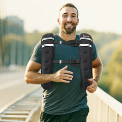 PURE 10KG Weighted Vest, Running Weight Vest with Adjustable Strap, Convenient Pocket and Reflective Strips for Men and Women