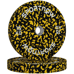 PURE Olympic Weight Plates with 5cm Holes, for Weight Lifting, 2 x 15KG