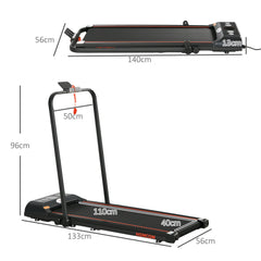 Folding Walking Treadmill for Home, Office, Fitness Studio, Training Room Aerobic Walking Exercise Machine LED Display