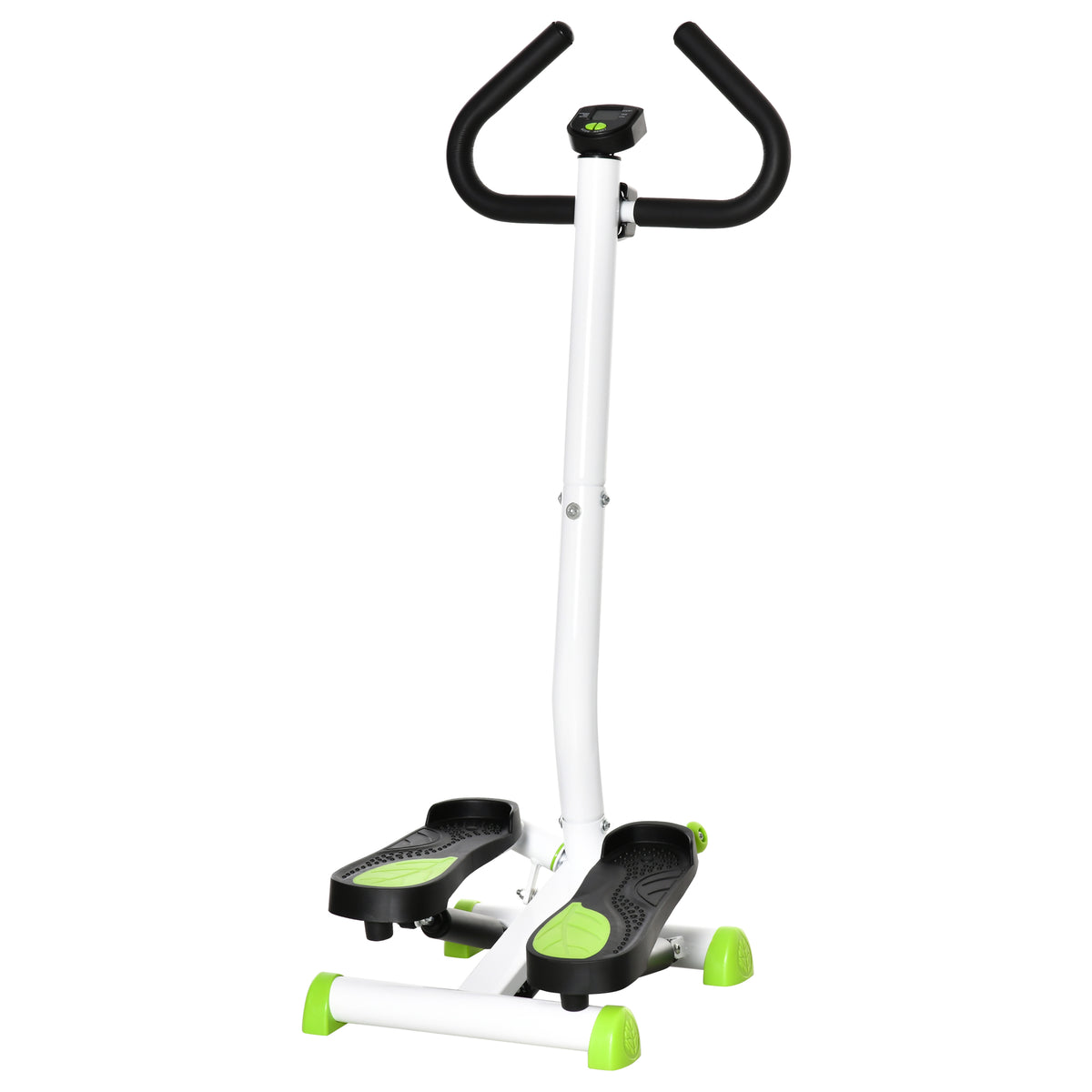 PURE Twister Stepper, Step Machine with Adjustable Resistance, LCD Screen - White