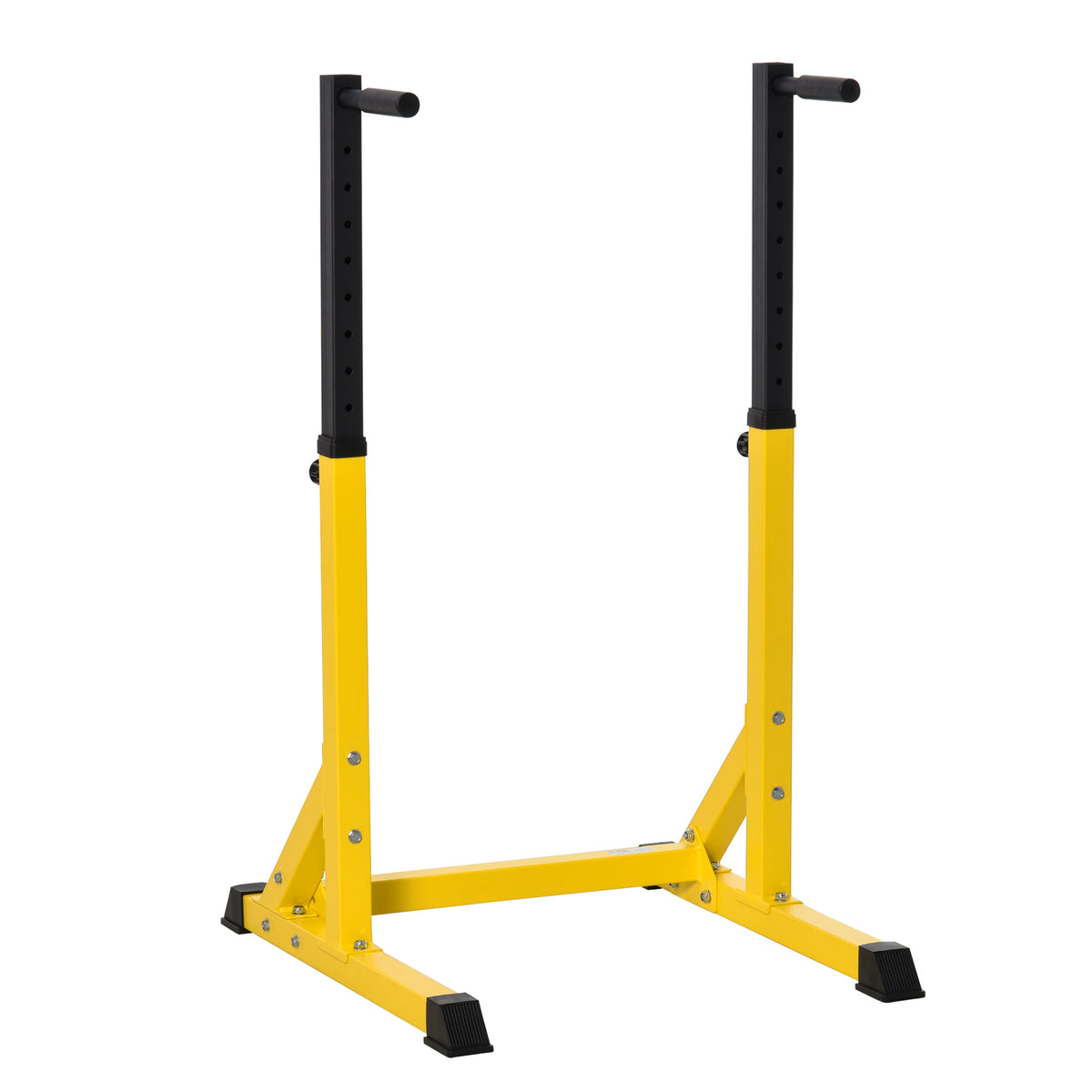 PURE 83.5L x 71.5W x 126H cm Dip Station Chin Up Parallel Bars Pull Up Power Tower Home Gym Workout Bicep Tricep Fitness Equipment Height Adjustable