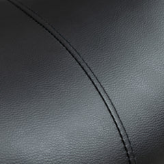 PURE Cosmetic Stool 360° Rotate Height Adjustable Salon Massage Spa Chair Hydraulic Rolling Faux Leather Saddle Stool Mobility, Black