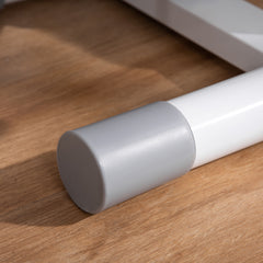 PURE Adjustable Twist Stepper Aerobic Ab Exercise Fitness Workout Machine w/ LCD Screen, Height Adjust Handlebars for Home Gym, White and Grey