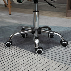 PURE Cosmetic Stool 360° Rotate Height Adjustable Salon Massage Spa Chair Hydraulic Rolling Faux Leather Saddle Stool, Cream