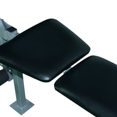 Heavy Duty Adjustable Multi Gym Chest Leg Arm Weight Bench w/4 Incline Postions - Black/Silver