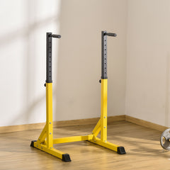 PURE 83.5L x 71.5W x 126H cm Dip Station Chin Up Parallel Bars Pull Up Power Tower Home Gym Workout Bicep Tricep Fitness Equipment Height Adjustable