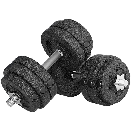 30KG Adjustable Dumbbells Set, Hand Weights Set for Home Gym Weight Lifting Training