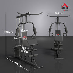 PURE Multi-Exercise Gym Station, with 45kg Weight Stack, for Full Body Workout