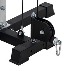 PURE Multi Home Gyms with Cable Pulley System, Cable Crossover Machine with 4 Handles for Full Body Strength Training, Power Rack for Home Workout, Black