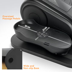 PURE Under Desk Elliptical Machine, Seated Pedal Exerciser, Mini Electric Elliptical Machine for Seniors with LCD Monitor, Remote Control and 10 Adjustable Speed, Quiet & Portable, Black