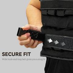 PURE 20KG Adjustable Weighted Vest, Running Weight Vest, with 30 Metal Weights, Reflective Strips, for Running, Exercise