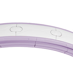 PURE Smart Weighted Hula Hoop, Massage Hula Ring w/ 16 Detachable Knots, 360° Auto-Rotating Ball, Digital Counter, Purple