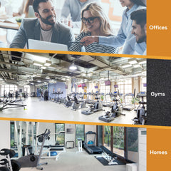 PURE 20KG Dumbbell & Barbell  Adjustable Set Plate Bar Clamp Rod Home Gym Sports Area Exercise Ergonomic