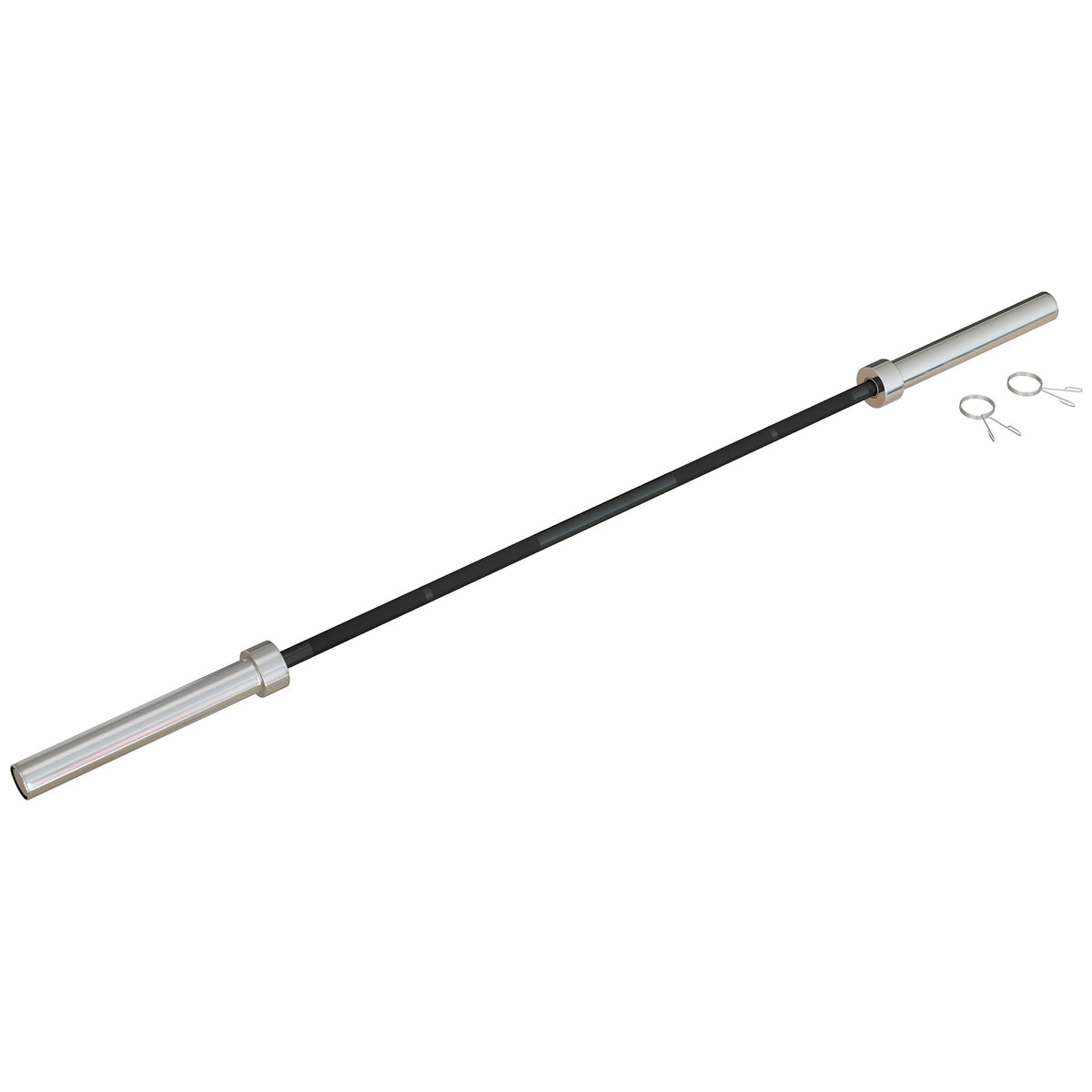 Olympic Barbell: Home Gym Essential with Spring Collars, 210cm, 2"/5cm Plate Compatible