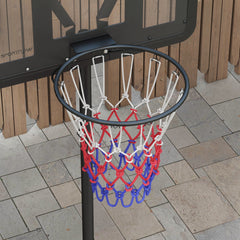 PURE Height Adjustable Basketball System, Freestanding Basketball Hoop and Stand w/ Wheels, 167-228cm