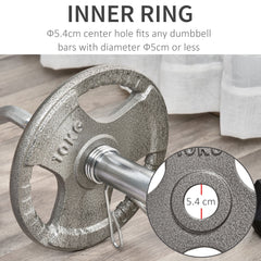 Olympic Weight Plates: 2-Piece Grip Plate Set for Strength Training, Crossfit & Weightlifting