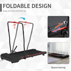 PURE Foldable Walking Machine Treadmill 1-6km/h with LED Display & Remote Control Exercise Fitness for Home Office