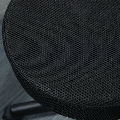 PURE Hydraulic Swivel Salon Spa Stool Height Adjustable Facial Massage Tattoo with 3 Changeable Seat Covers, Black