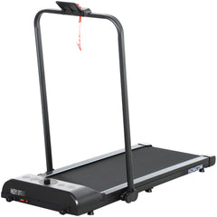 PURE Foldable Walking Treadmill, with LED Display and Wheels, for Home, Office, Gym, Blue