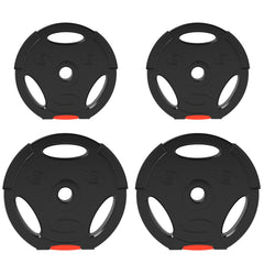 PURE Weight Plates Set, with Two 10kg and Two 5kg weights, Black