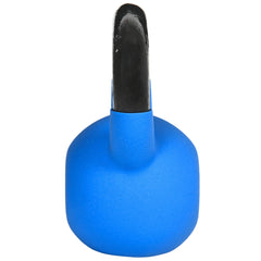 PURE Soft Kettlebell, 8kg Kettle Bell with Non-Slip Handle for Home Gym Weight Lifting and Strength Training, Blue