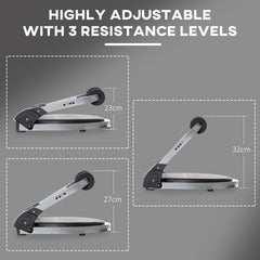 PURE Abs Trainer, Ab Crunch Machine, Foldable Abdominal Trainer, Core Fitness & Whole Body Exercise Equipment for Home Gym