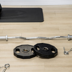 PURE Olympic Weight Plates Set, Metal and Rubber Bumper Plates Weights Discs with 2"/5cm Holes, for Home Gym Weight Lifting Strength Training, 2 x 10kg, Black