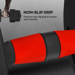 PURE 30kg 2 IN 1 Adjustable Dumbbells Weight Set, Dumbbell Hand Weight Barbell for Body Fitness, Lifting Training for Home, Office, Gym, Black