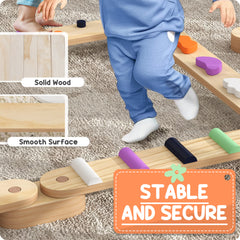 PURE Wooden Balance Beam for Kids, Balance, Coordination, Agility