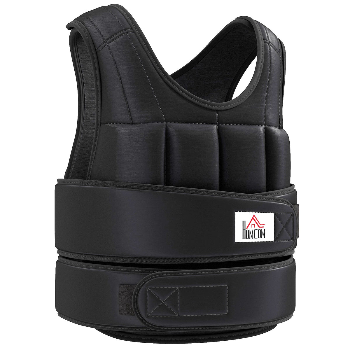 15kg Adjustable Metal Sand Weight Vest Black