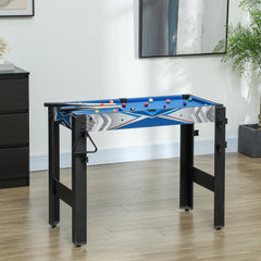PURE 5-in-1 Multi Games Table, with Pool, Table Tennis, Basketball, Hockey, Archery, Blue