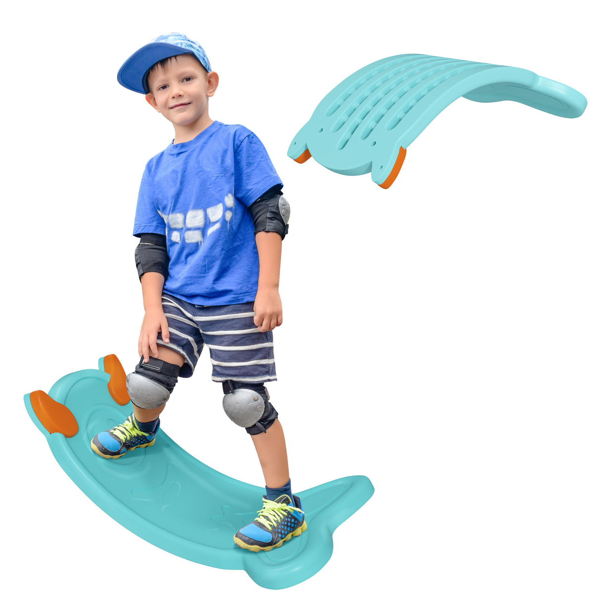 PURE Balance Board for Kids Balance Training & Sensory Play, Light Blue