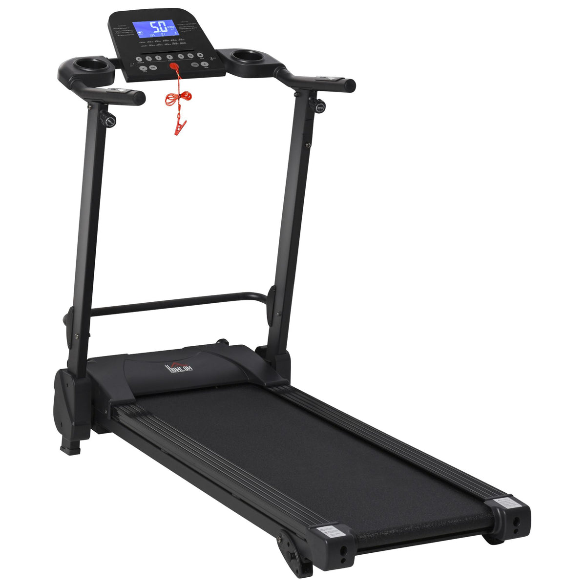 PURE 2.5HP 14Km/h Manual Incline Electric Running Machine Motorized Treadmill Folding, MP3 & USB Player, 12 Preset Programs, 5 Speed Shortcut, w/ WIDE RUNNING BELT, LCD Display, Drink Holders