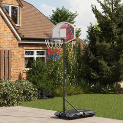 PURE Adjustable Basketball Stand Net System, with Wheels, Enlarged Base, PE, Backboard, 179-209cm
