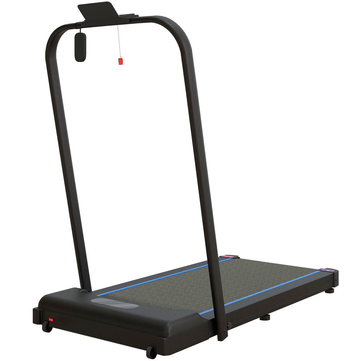 PURE 2.5HP Walking Pad Treadmill, 1-6km/h Folding Treadmill with Remote Control and LED Display for Home Gym Office, Blue