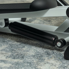 PURE Mini Stepper Machine, with LCD Monitor, Non-Slip Pedals, White