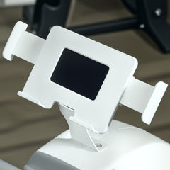 PURE Rowing Machine, 16-Level Magnetic Rower Machine with LCD Monitor and Phone Holder, White