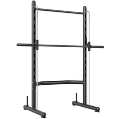 PURE Adjustable Squat Rack, with Pull Up Bar, Barbell Bar for Home Gym