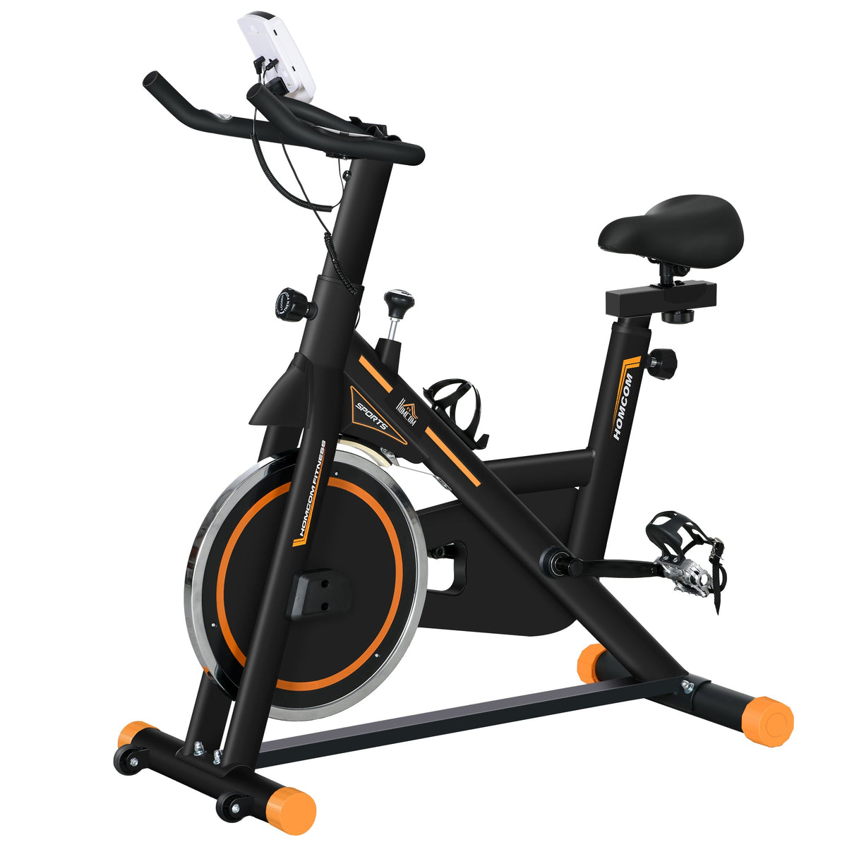 Exercise Bike, Indoor Cycling Bike for Home Use, Stationary Bike w/ LCD Display & Heart Rate Sensor, Fitness Bike for Home, Gym