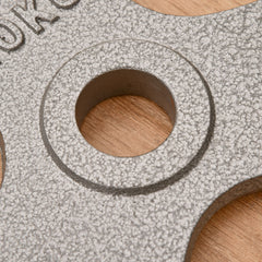 PURE Set of 6 Cast Iron Olympic Weight for 2"/5cm Hole Dumbbell Handle Bar 35kg Dumbbell Plates Barbell Weight 2 x 5kg, 2 x 2.5kg, 2 x 10kg