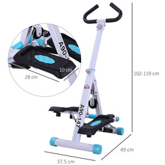 Stepper w/Handle Hand Grip Workout Fitness Machine For Fitness Aerobic Exercise Home Gym