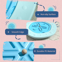 PURE Two-In-One Balance Board, Kids Wobble Board with Ball - Blue