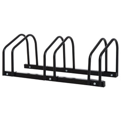 Bike Stand for Parking, Floor or Wall Mount Bicycle Storage Locking Stand, 76L x 33W x 27H, Black