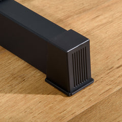 PURE Dip Stand Station Heavy Duty Upper Body Workout Equipment Angled Grip for Triceps dips Pull Ups Push Ups for Home Gym Office, Black