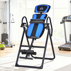 PURE Foldable Gravity Inversion Table, Back Therapy Fitness Bench, with Soft Ankle Cushions, for Home
