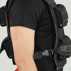 PURE 20KG Adjustable Weighted Vest, Running Weight Vest, with 30 Metal Weights, Reflective Strips, for Running, Exercise