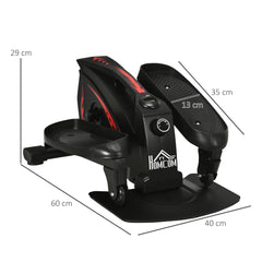 PURE Mini Manual Elliptical Bike, Compact Elliptical Cross Trainer Fitness Workout w/ LCD Monitor, Anti-Slip Pedals, Adjustable Resistance for Home Office