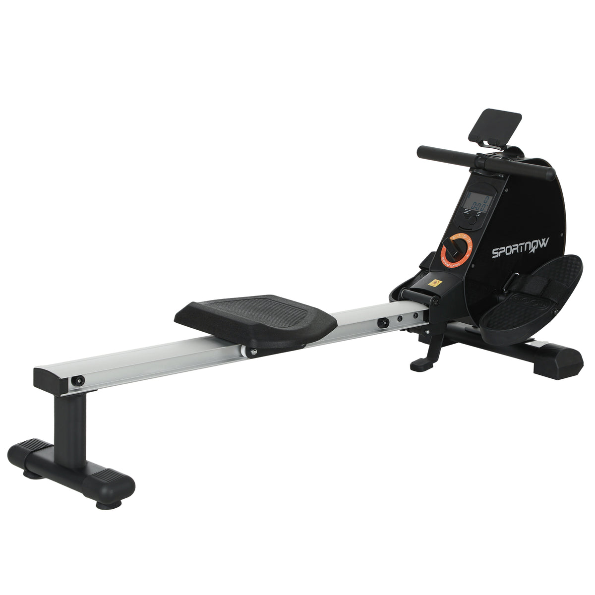 PURE Folding Magnetic Rowing Machine, with 16-Level Adjustable Resistance, Black