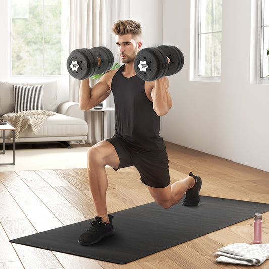 PURE 30KG Adjustable Dumbbells Set, Hand Weights Set for Home Gym Weight Lifting Training