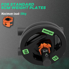 PURE Tib Bar with 2 x 10kg Olympic Weight Plates, Tibialis Trainer Calf Raise Machine for Shin Splints and Knee Pain Relief, for Home, Gym, Lifting and Strength Training